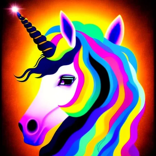 portrait of unicorn Picasso style