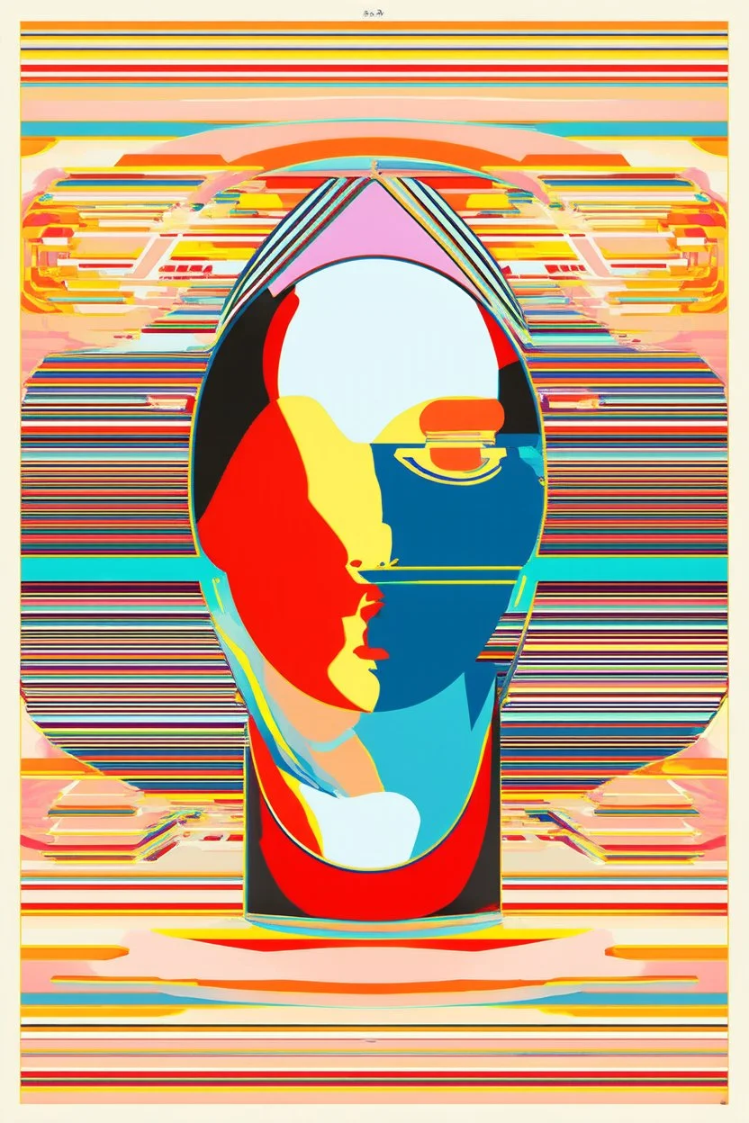 Abraxis is a cosmic mirror that reflects everything back onto itself; a neo-surrealistic mashup of the styles of Gerd Arntz and Tomma Abts