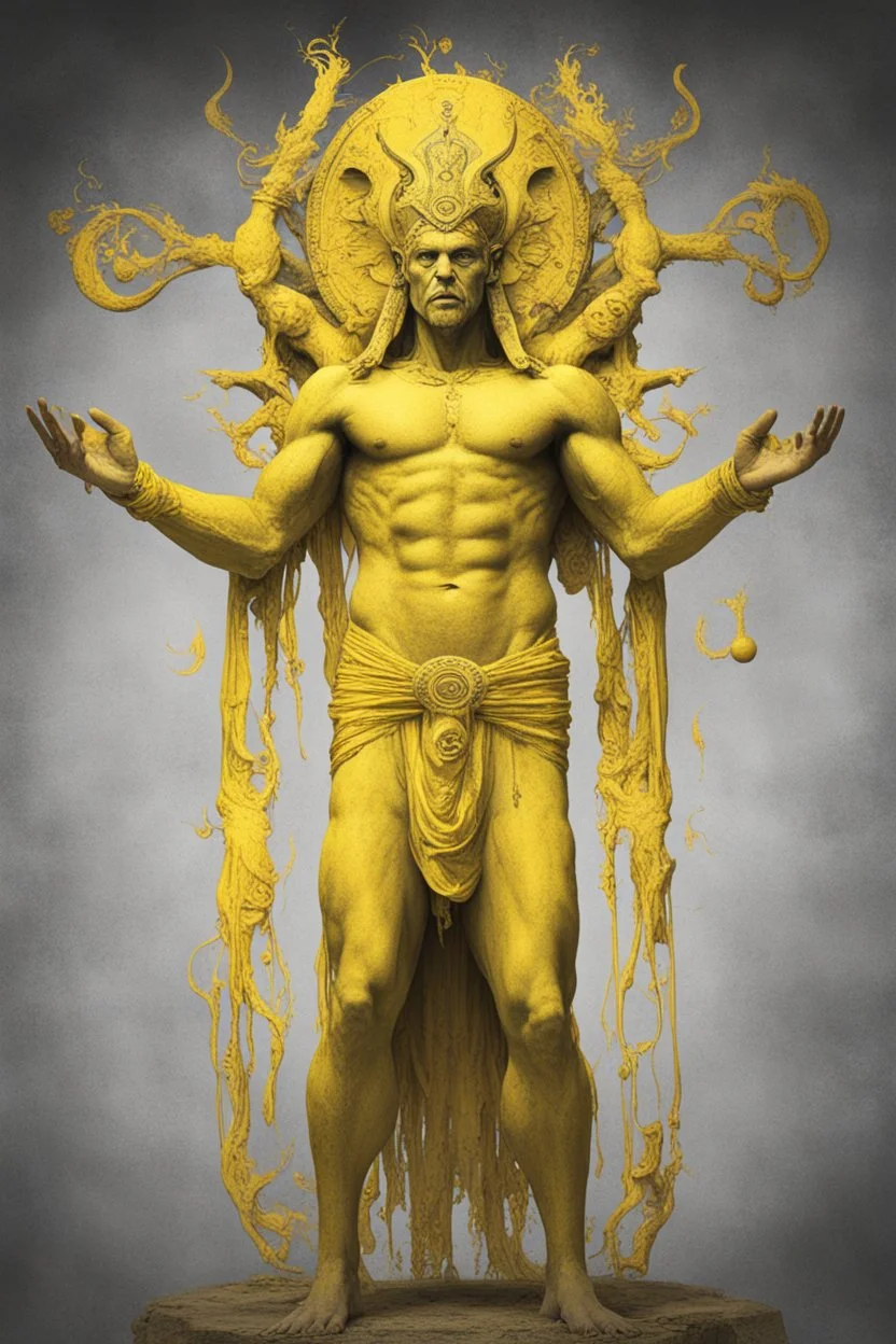 yellow god of ballance inhumane