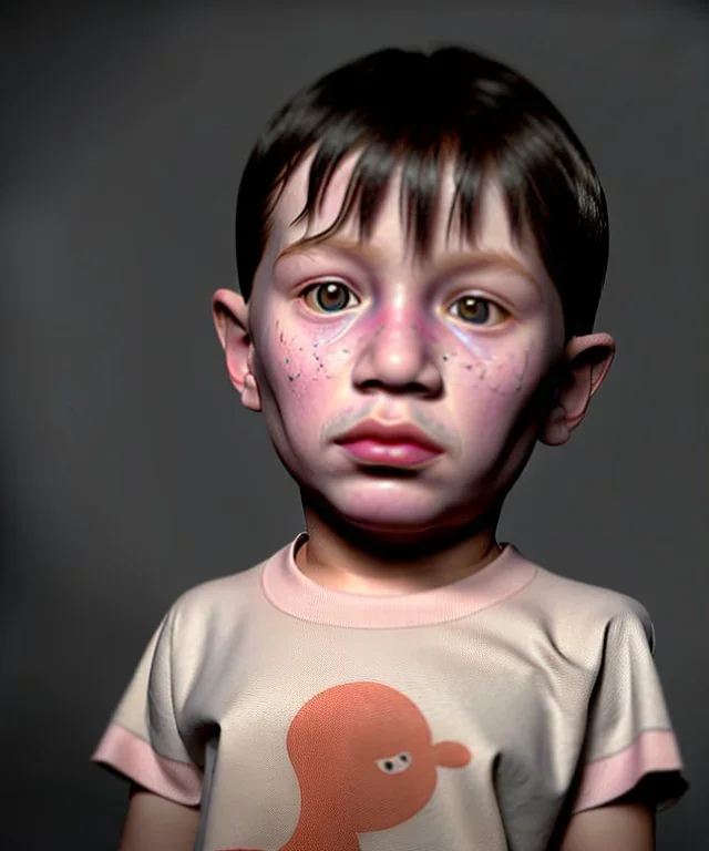 Pablo picasso toddler, full weight, dramatic lighting, hyper realistic