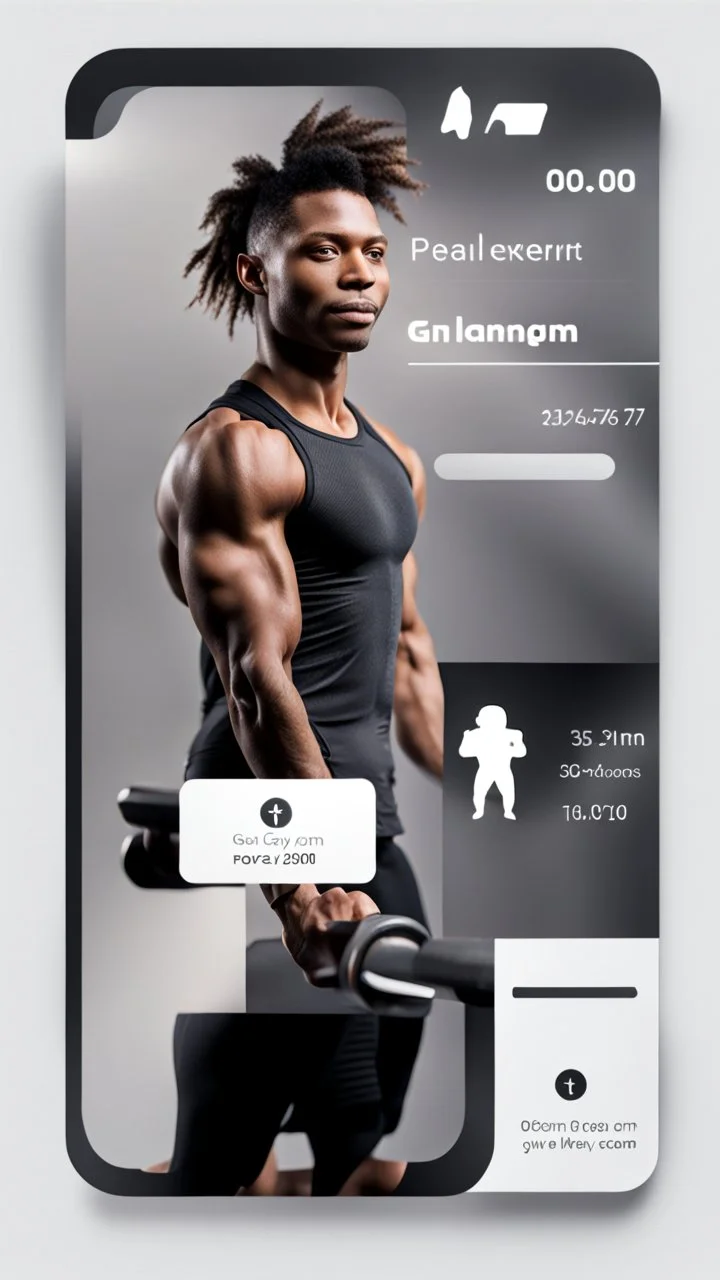 gym profile card and picture of person