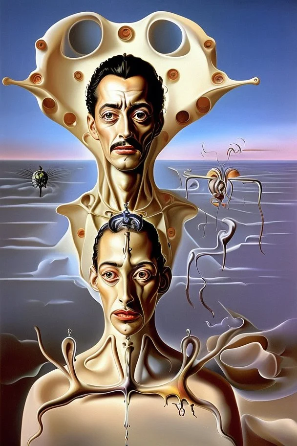 The portrait entitled "Bring forth what is within you to save you, else it will destroy you" depicting Salvador Dali as a woman; Salvador Dali; Surrealism