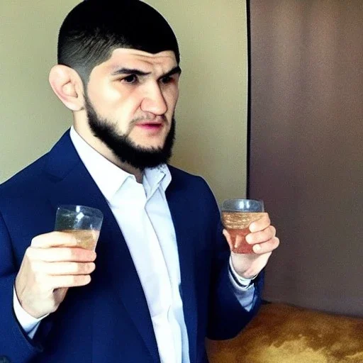 khabib nurmagomeov drinking alcohol