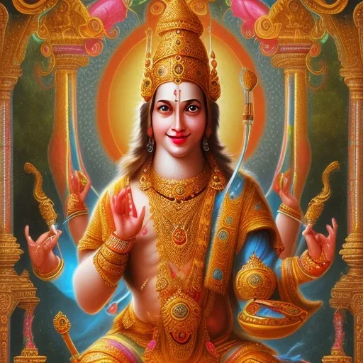 sri rama smiling benign pose