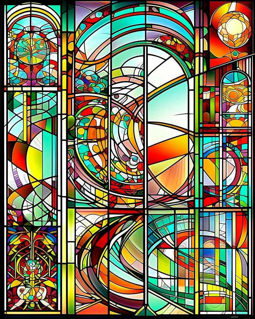 Alphonse Mucha . STAINED GLASS