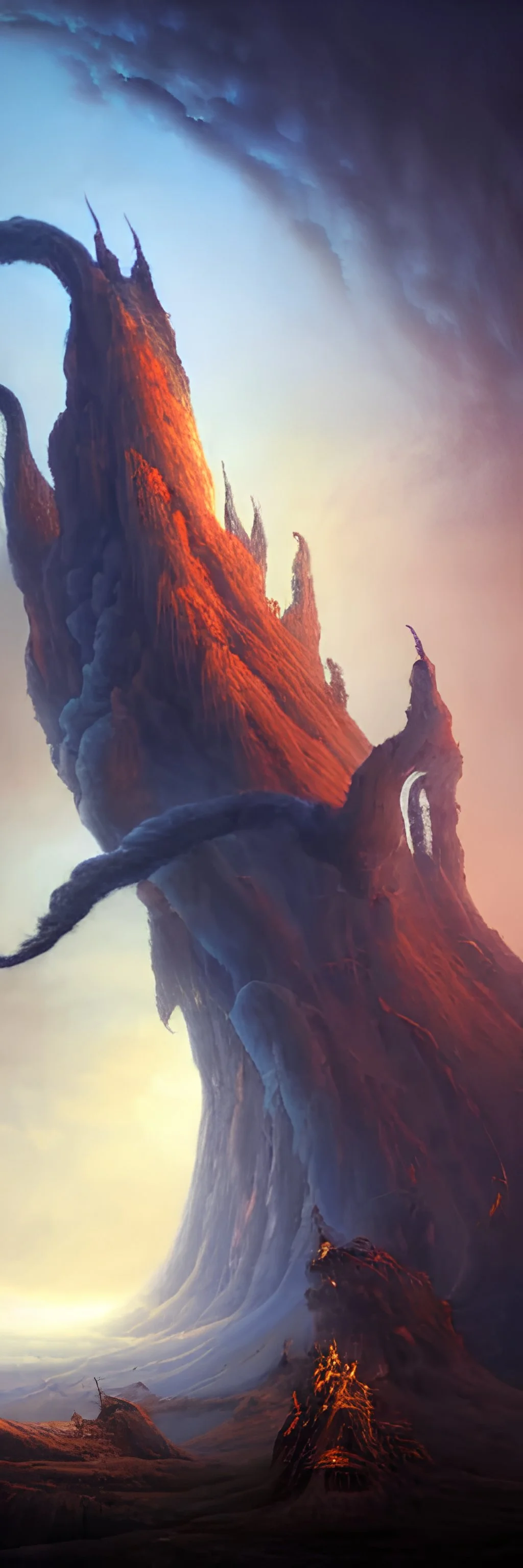 ba sing se with a gigantic tower in the center reaching into the sky, glowing cracks, pitchblack sky, extremly detailed digital painting, vibrant colors, in the style of tomasz alen kopera and fenghua zhong and peter mohrbacher, mystical colors, rim light, beautiful lighting, 8 k, stunning scene, raytracing, octane, trending on artstation