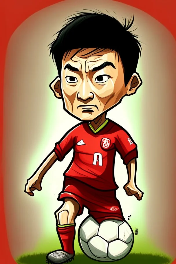 Hwang Hee-chan Footballer cartoon 2d