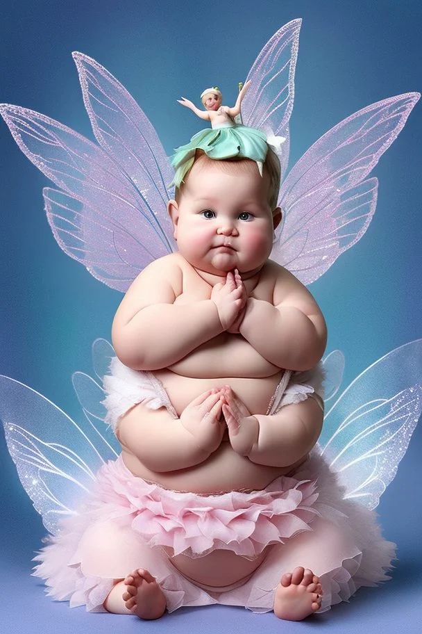 Cute and fat fairy baby