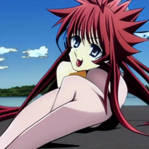 Rias Gremory doing a split