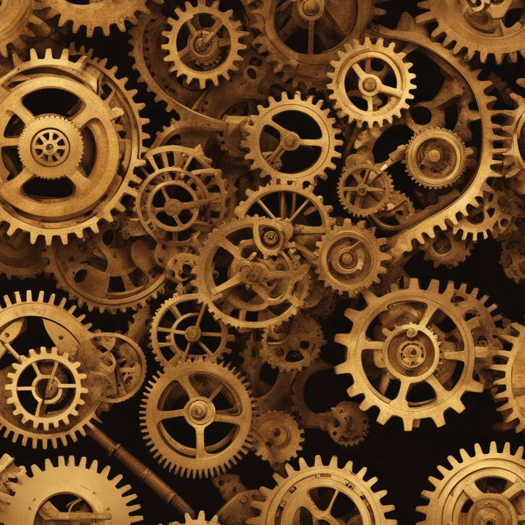 steampunk machinery gears