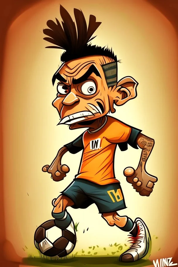 win Nunez Footballer ,cartoon 2d