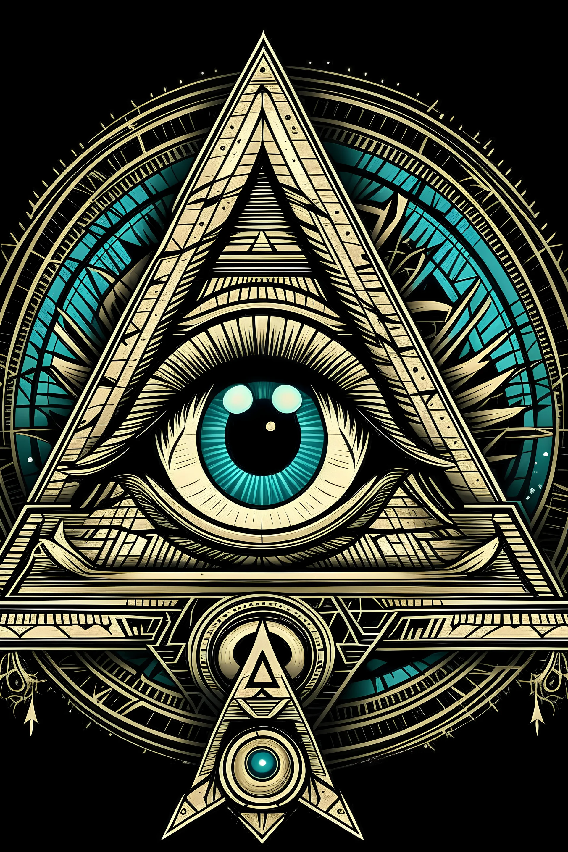 eye and pyramid mystic