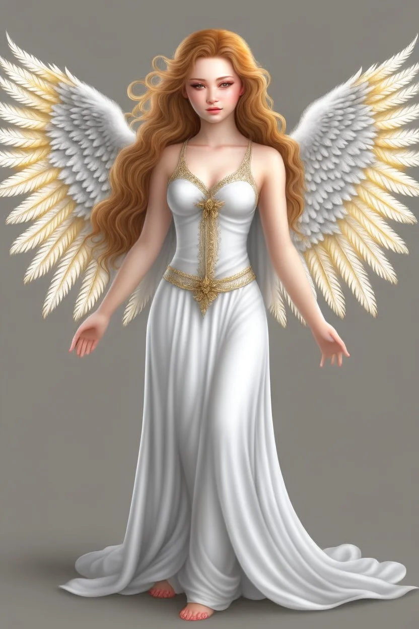 Beautiful Angel Realistic,fullbody digital