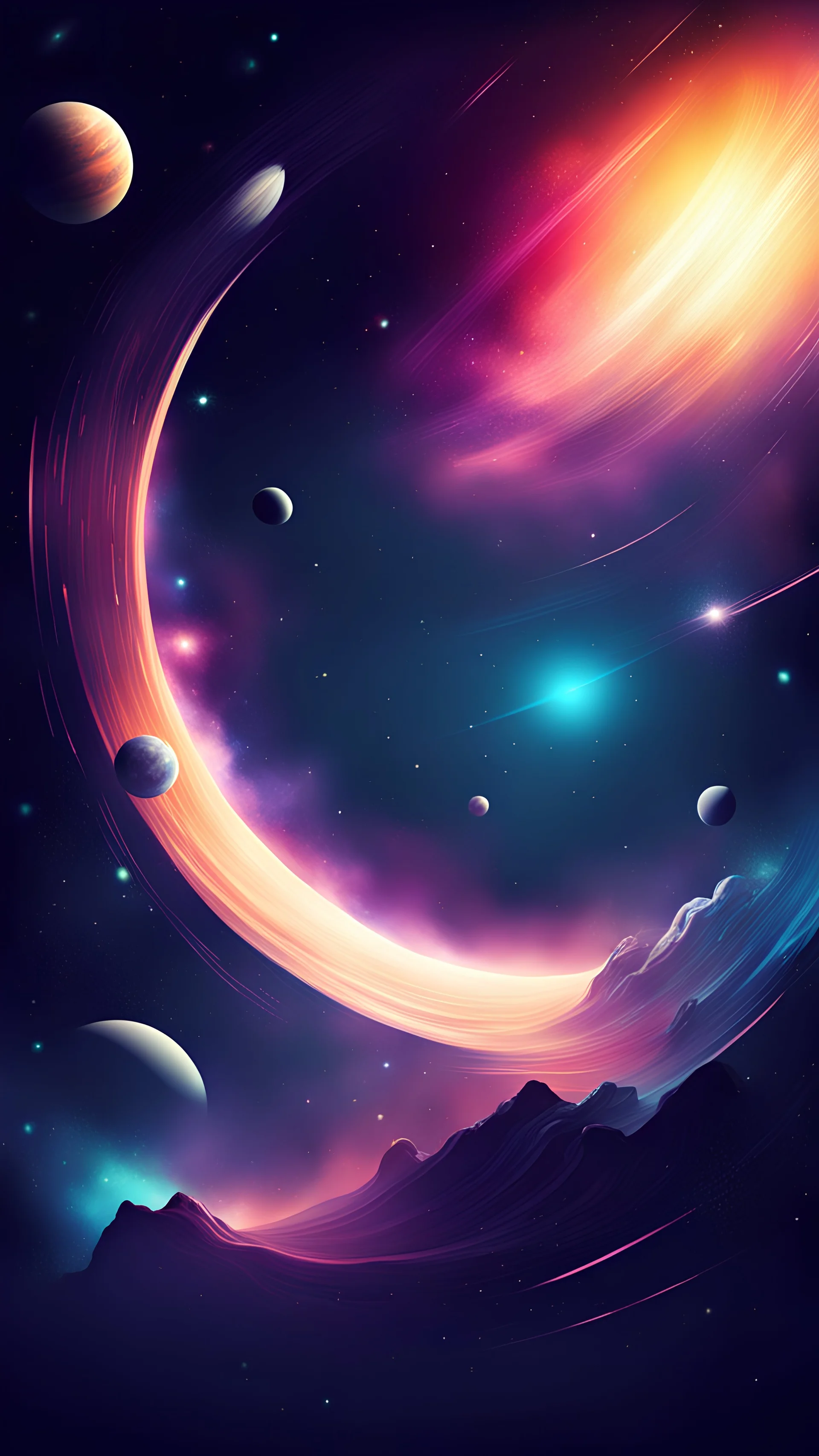 space stylized background