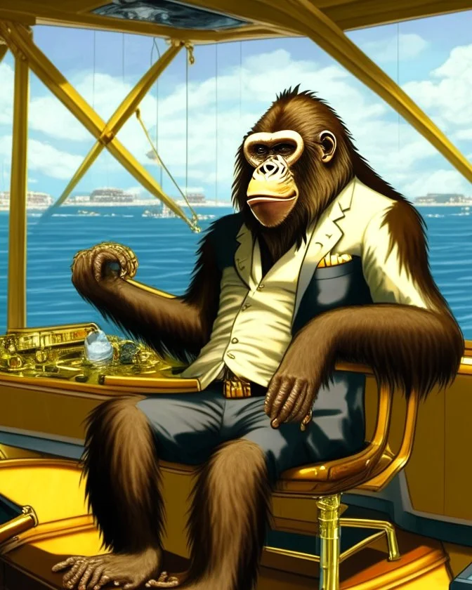 bored ape yacht club style - ape that is a forex trader
