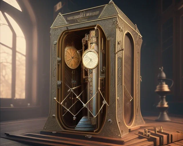 magic time travel machine, intricate, realistic