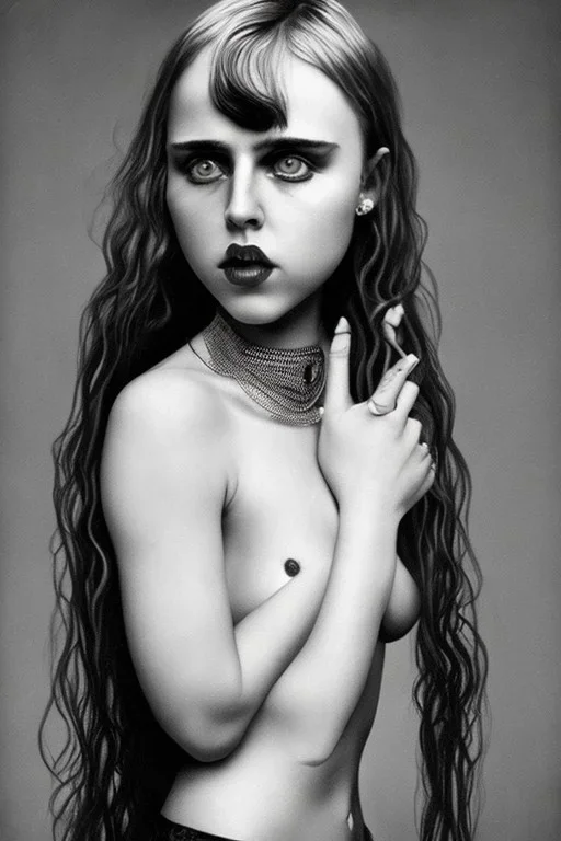 Danish singer MØ face, Style John Kenn Mortensen,