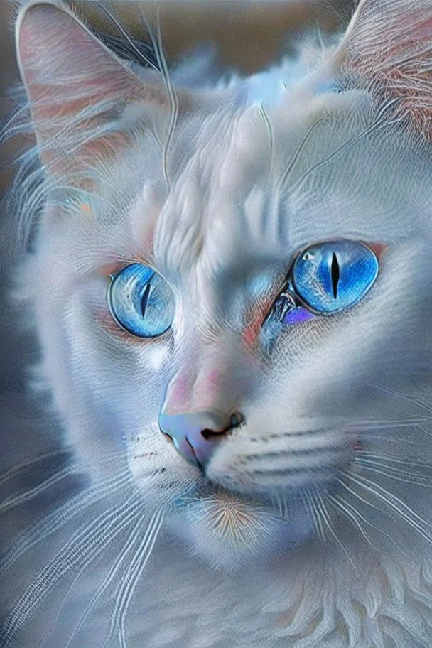 white cat blue eyes