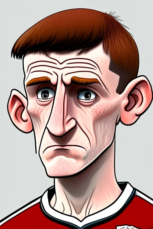 Anthony Gordon English football player ,cartoon 2d