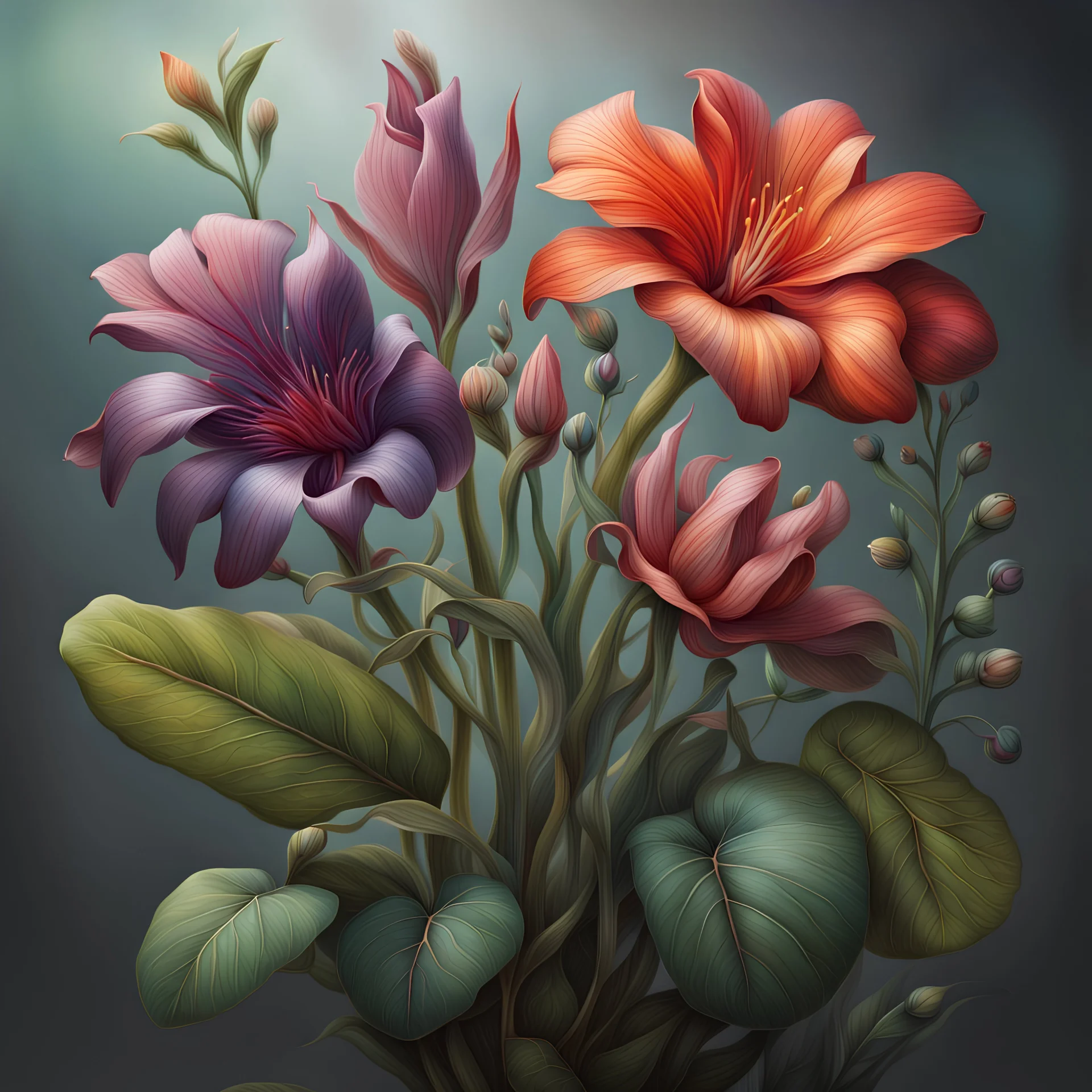 botanical illustration, ultra realistic, artstation: award-winning: professional portrait: atmospheric: commanding: fantastical: clarity: 16k: ultra quality: striking: brilliance: stunning colors: masterfully crafted.