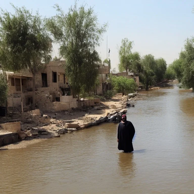 iraqi on a river