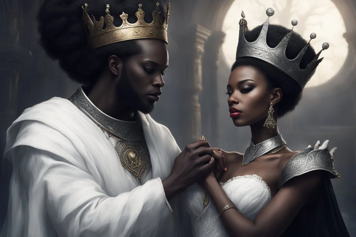 Тайно черная королева Любит белого короля.