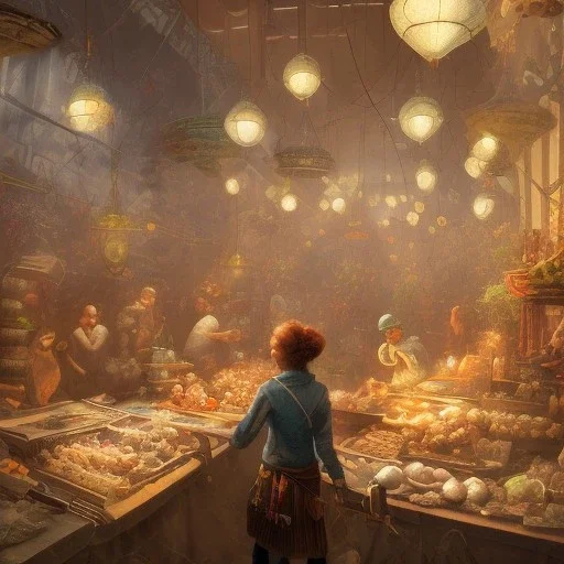 streetMarket, lighting, high resolution,