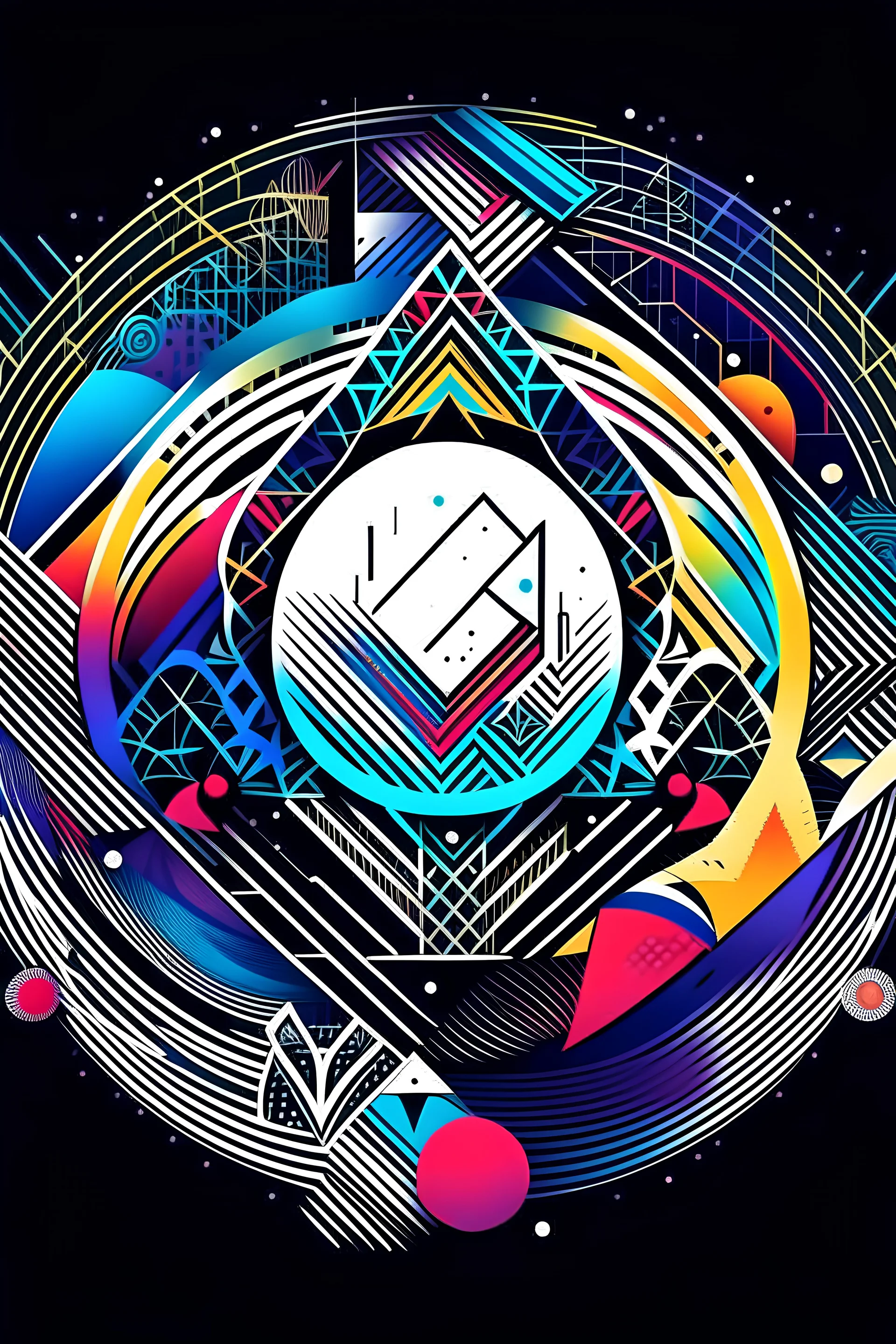 Design fashionable logo designs inspired by AI art and the concept of midjourney. Create a midjourney prompt for an AI – generated art piece and incorporate it into a captivating digital art composition. The logo designs should showcase a fusion of AI – generated elements and artistic interpretations of the midjourney concept. Experiment with vibrant colors, abstract patterns, and futuristic imagery to capture the essence of the AI – generated art and the concept of a transformative mi