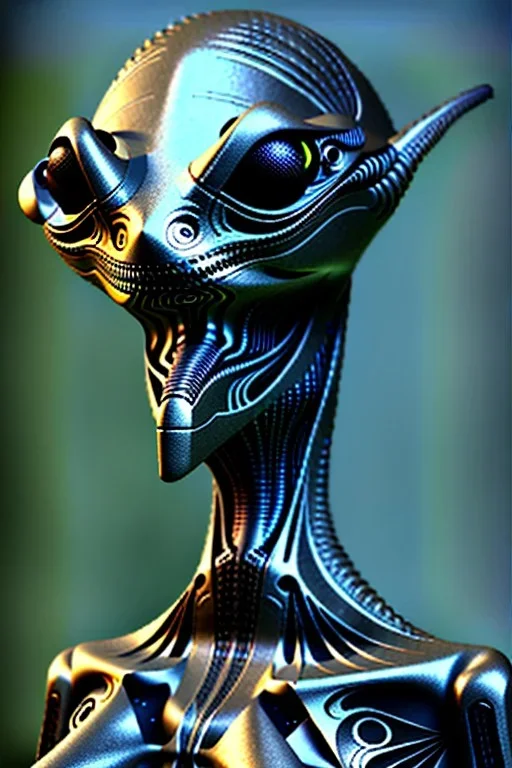 full bodied Weird alien, 8k, finely detailed, photo realistic.