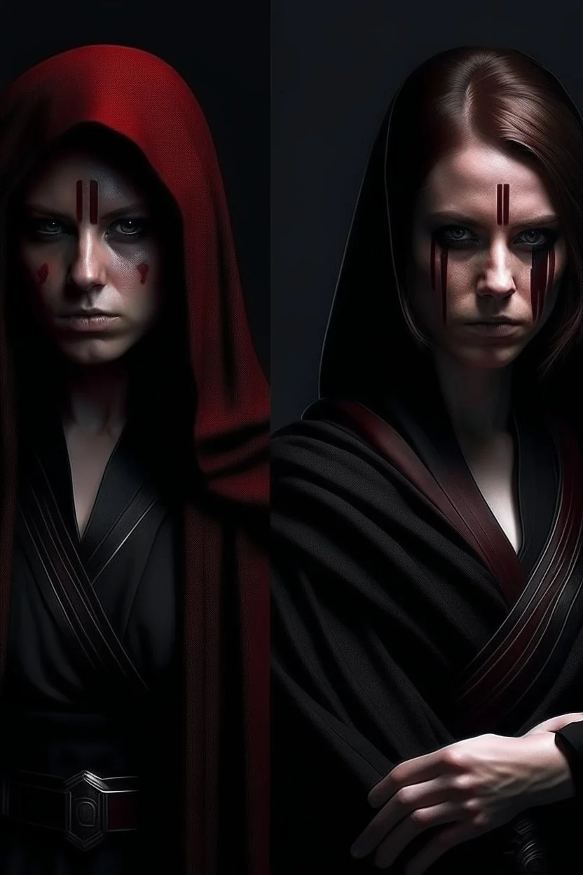 Half Jedi, Half Sith woman