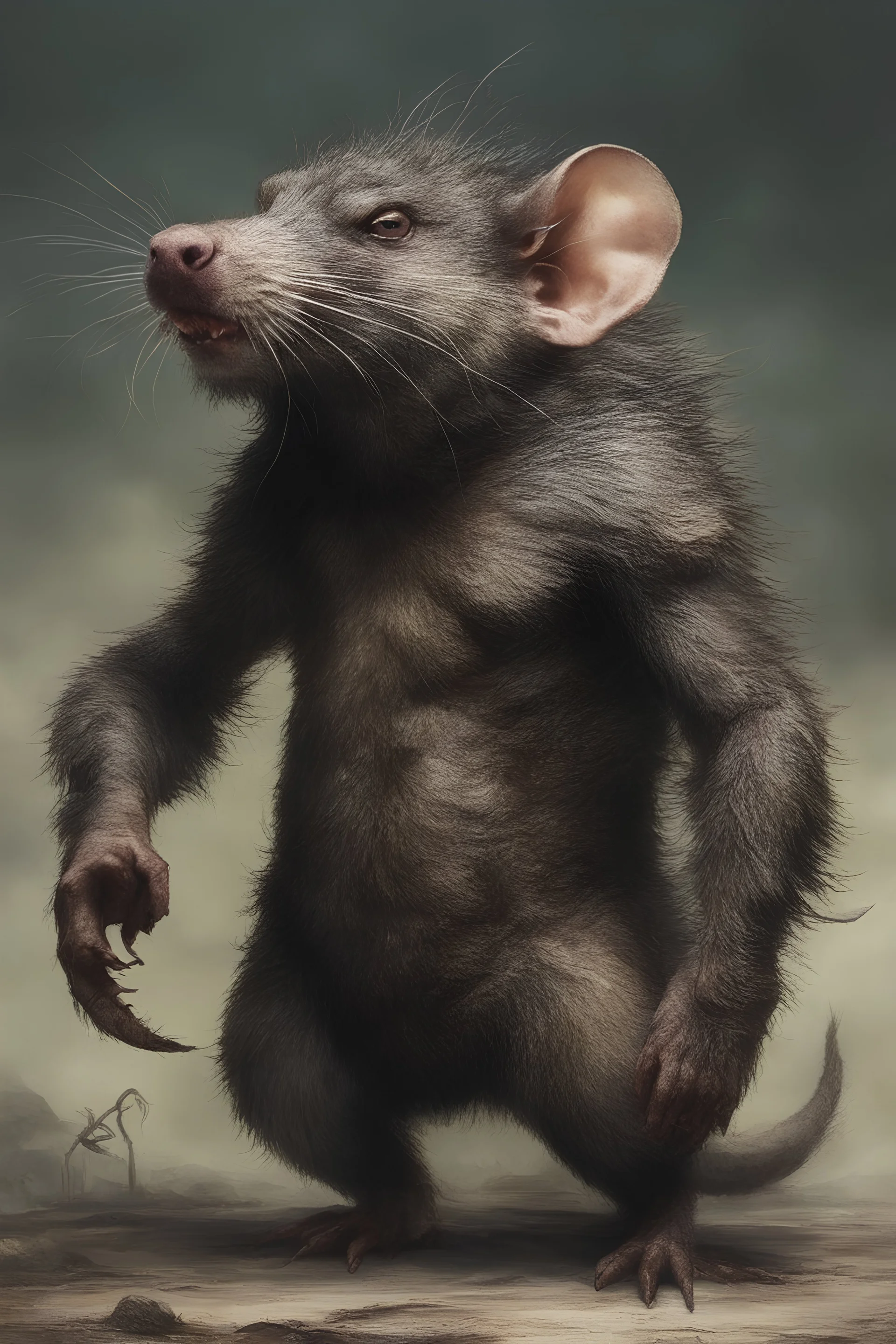 an extremely ugly abomination of the Man-rat