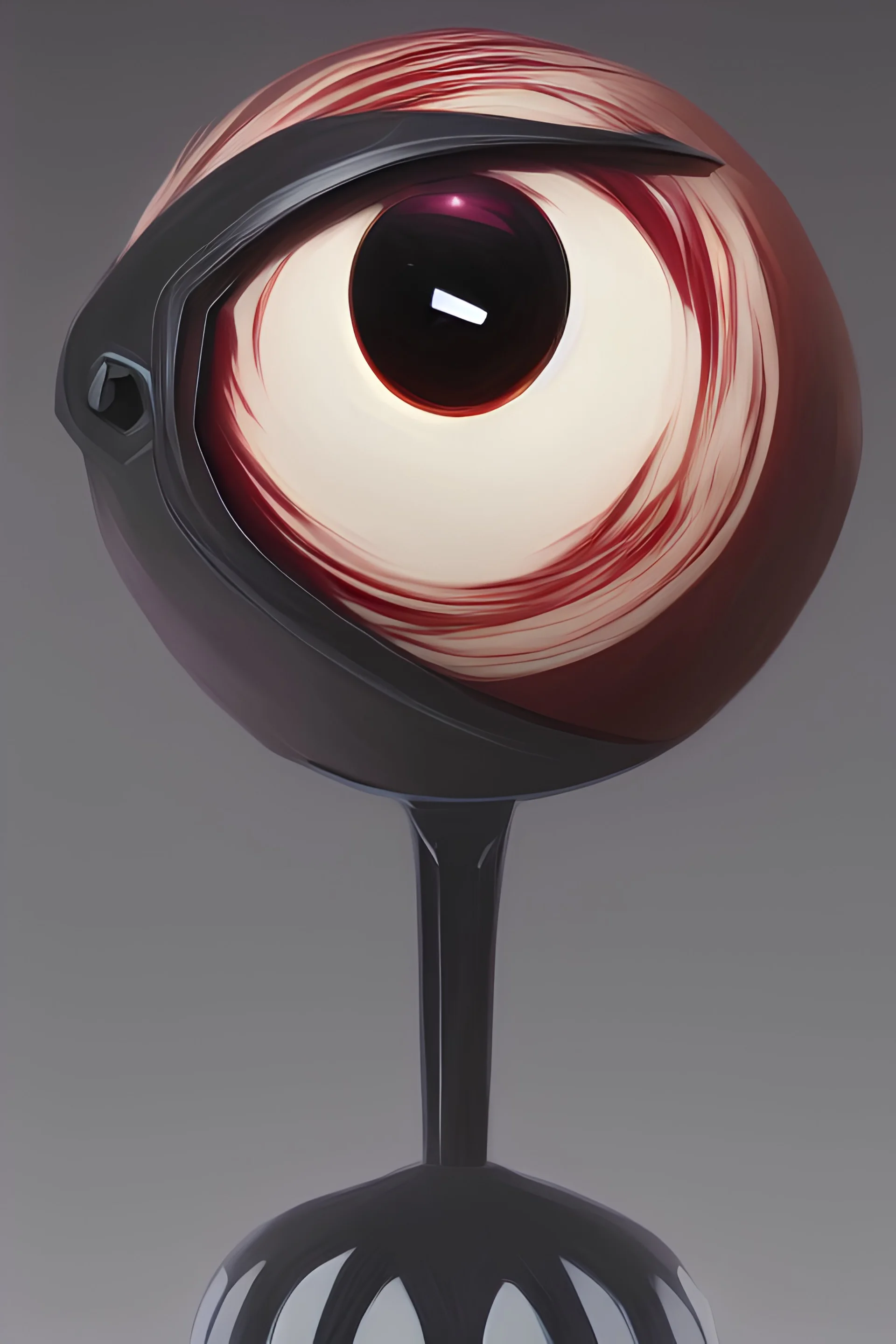 Bowling ball with eyes