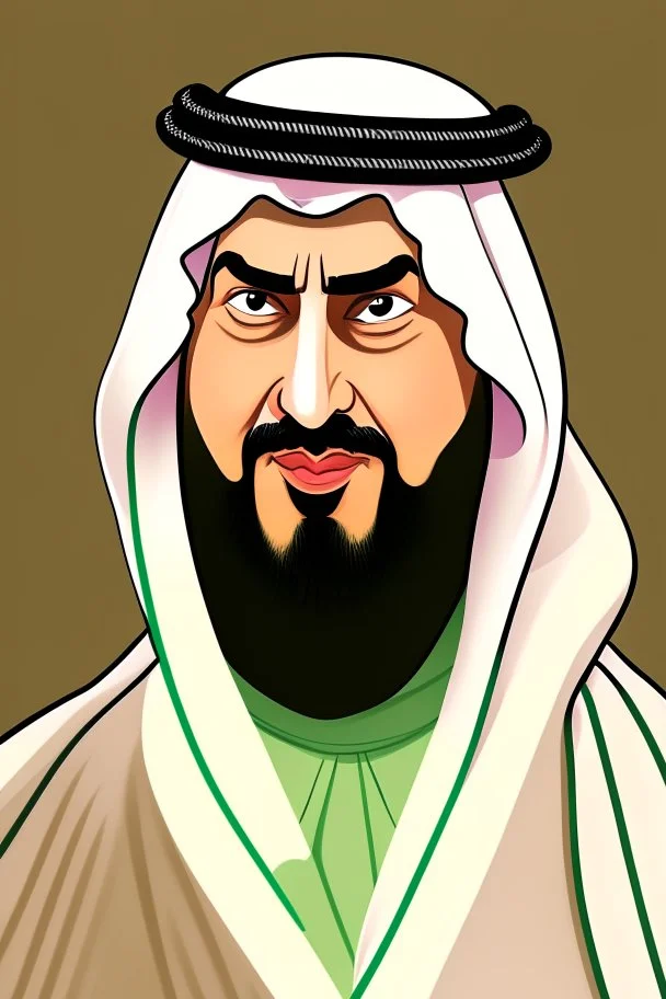 Mohammed bin Salman bin Abdulaziz Al Saud Saudi Prime Minister cartoon 2d