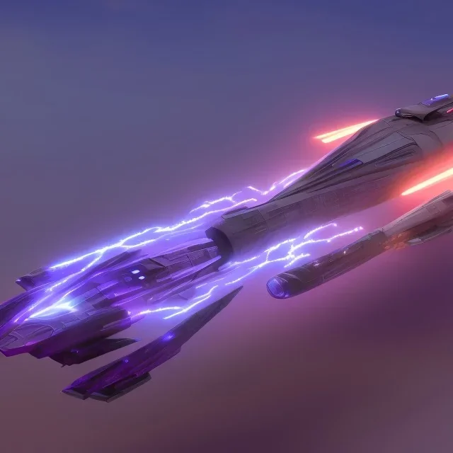 Star wars podracer concept, purple lightning.