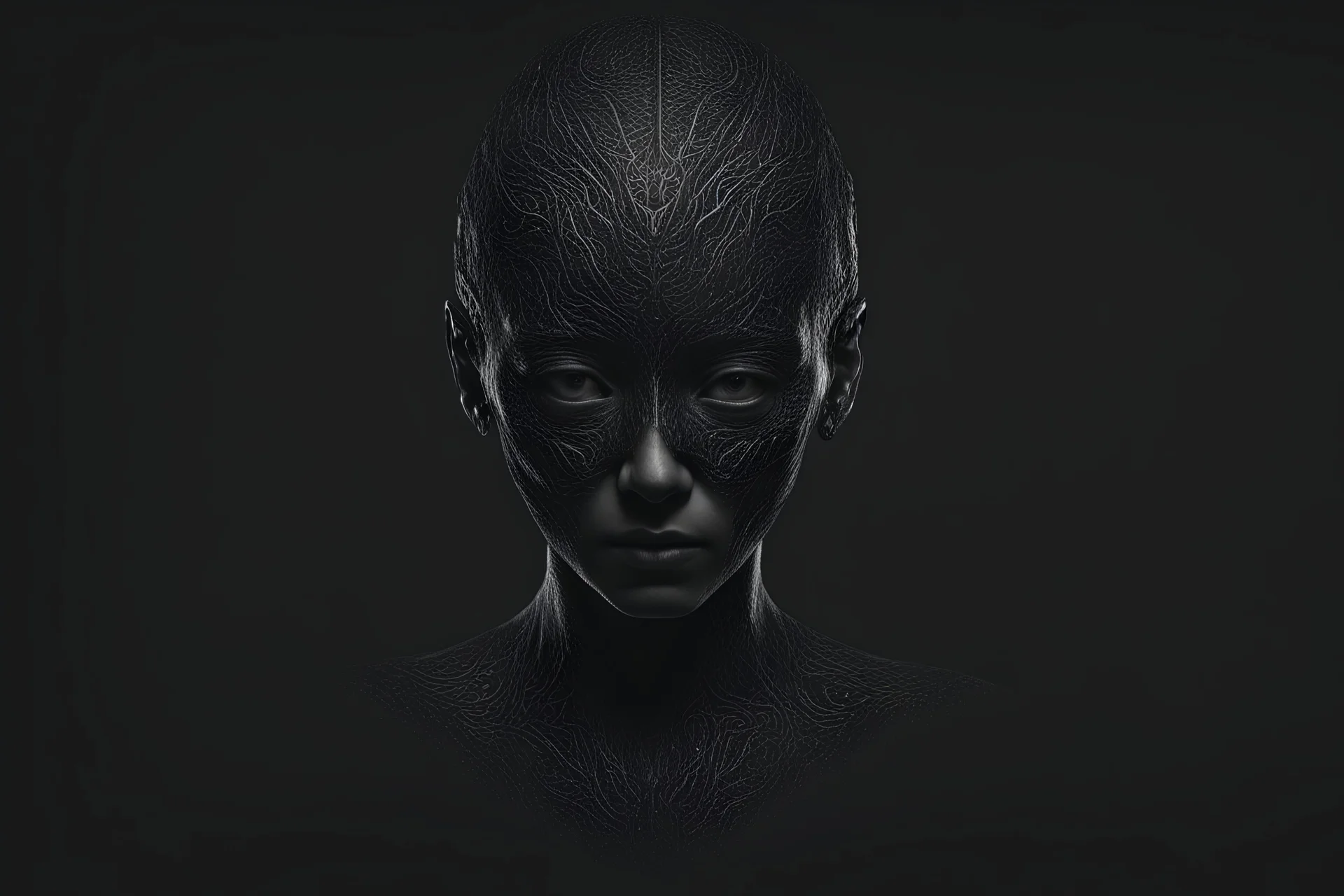 abstract template about human being, alien-made, extraterrestrial design, text-heavy, black grainy background, few information, big text, minimalist, alien design, clear and legible, strange glyphs, high quality, detailed text, minimalist design, professional, simple