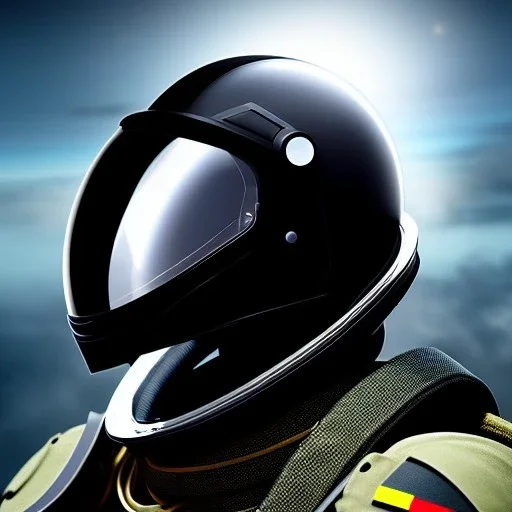 apocalypses, chaotic, magnificent, realistic, colorful, massive, epic, cinematic, 8k, HD, Ultra High Definition, photo film, hyper-detailed, Future Army soldier, military astronaut, space helmet with opaque glass visor, realistic proportions, front view