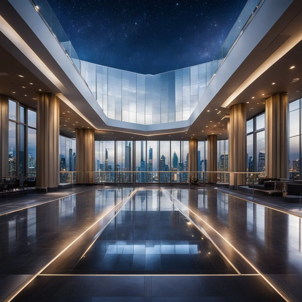 luxury_big_square_hall_in_top_floor_of_skyscrapper_in_moder_city_at_night_sky,city_scape_at_backgro