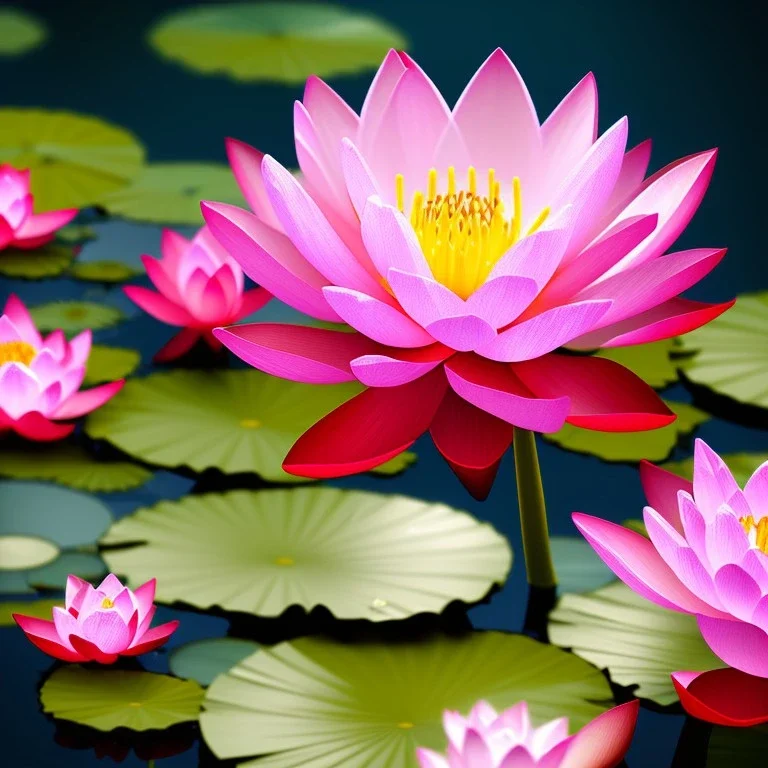 one big crystal subtle lotus in a flowery ambiance with a beautiful fairy, delicate colors, finely tuned detail, ultra high definition, 8 k, unreal engine 5, ultra sharp focus