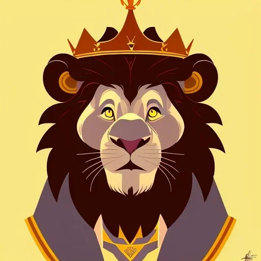  Portrait of king lion as Brian Kesinger,Gediminas Pranckevičius,Gediminas Pranckevičius