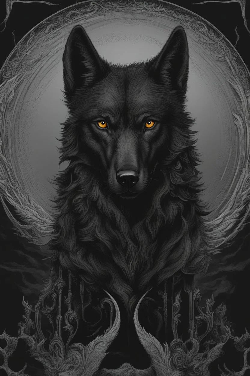 jet black wolf