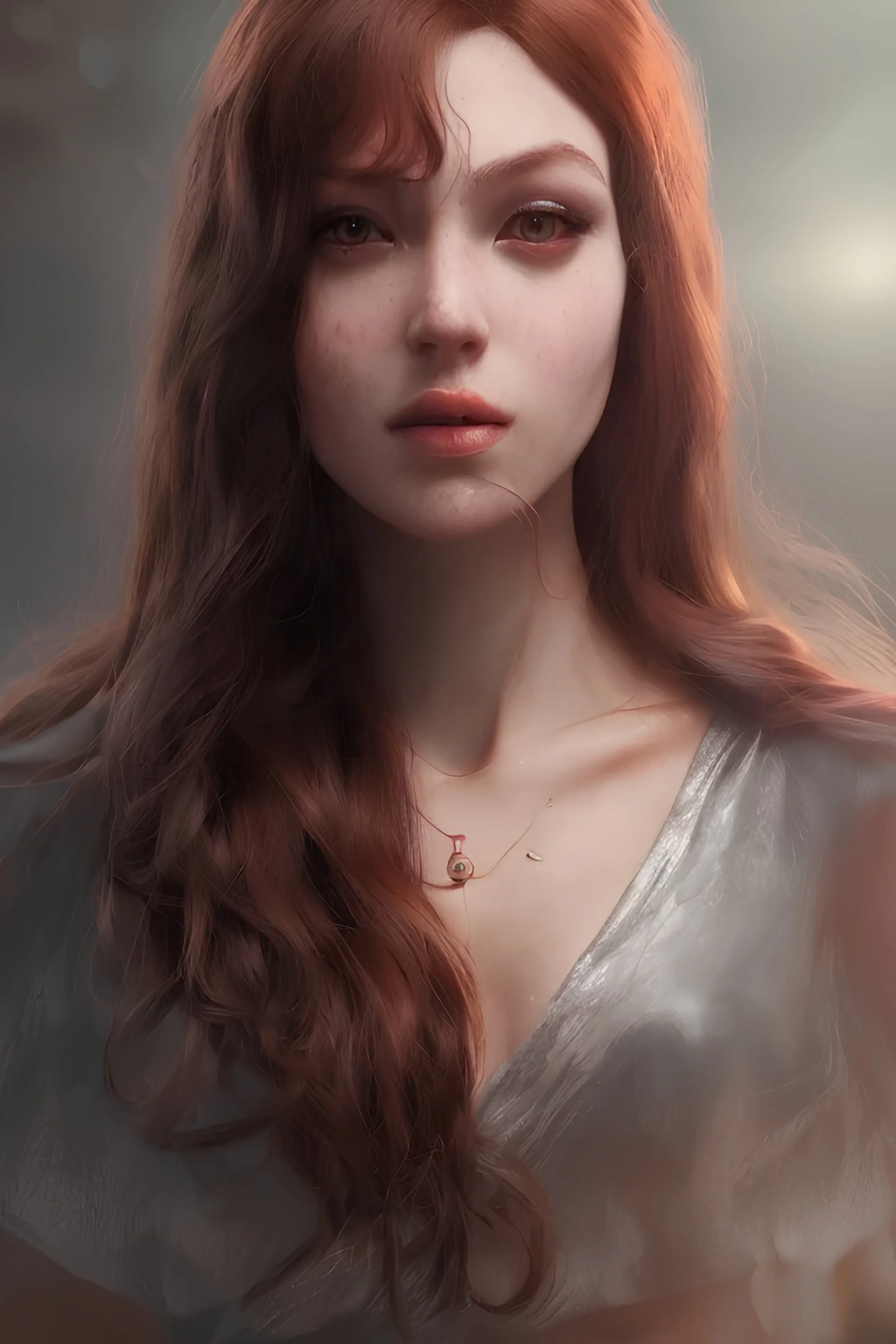 a Photorealistic dramatic hyperrealistic stonr goddess,Crystal black eyes, arab ameera,chrystal crown, with red hair, elegant, by WLOP,Artgerm,Greg Rutkowski, Beautiful dynamic,shadows,Artstation,concept design art,Octane render,8K