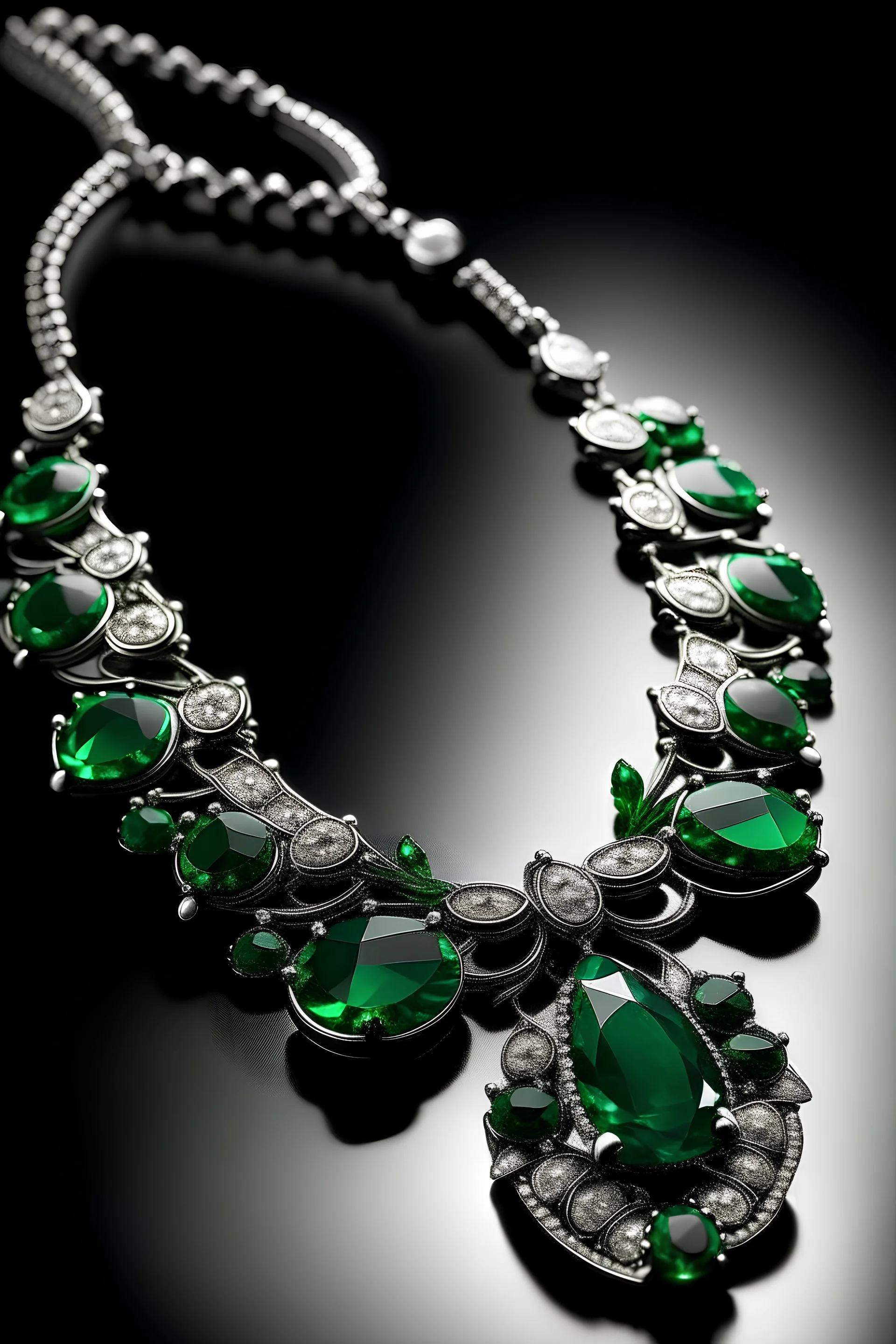 design a necklace of esmeralds