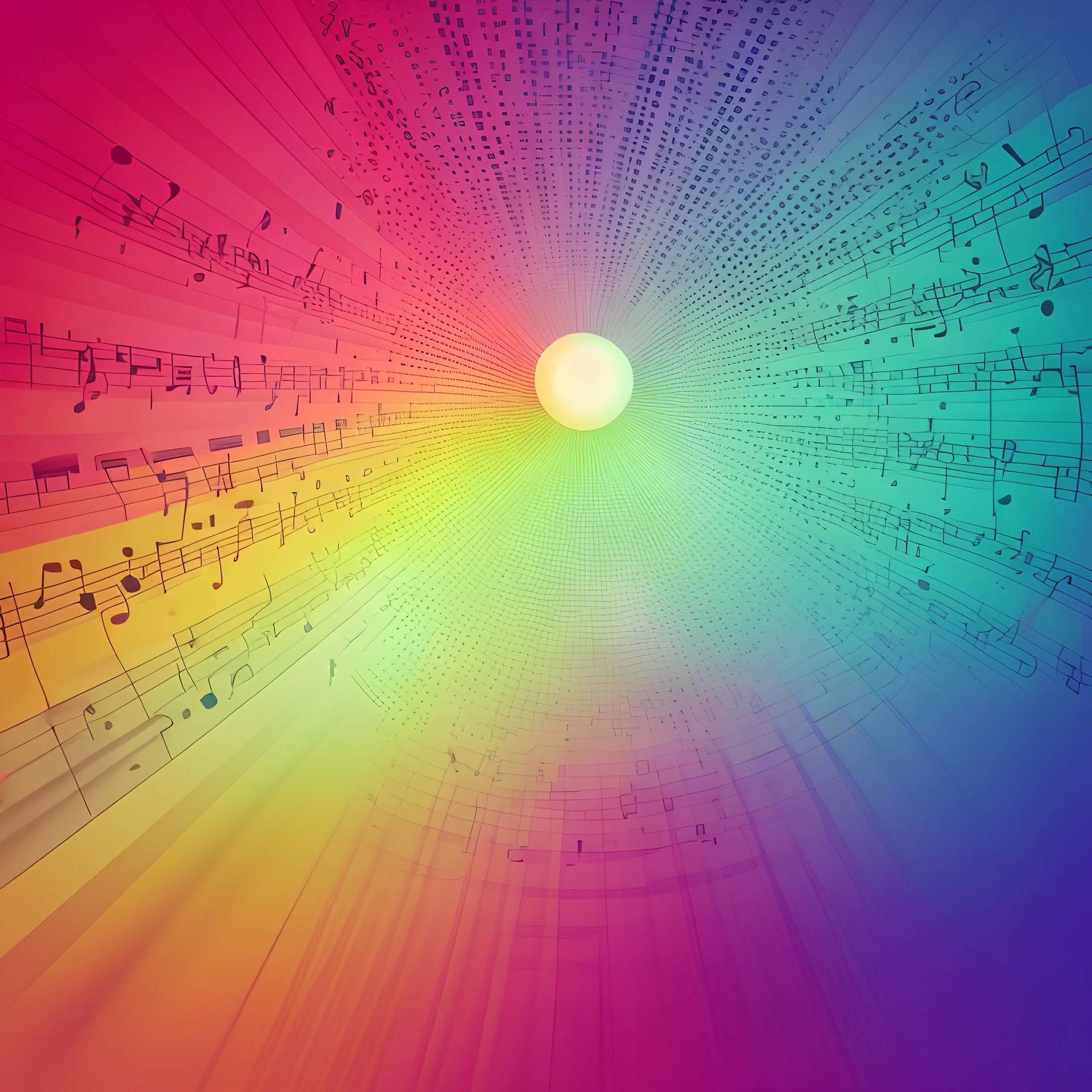 Create music note colour and colour background