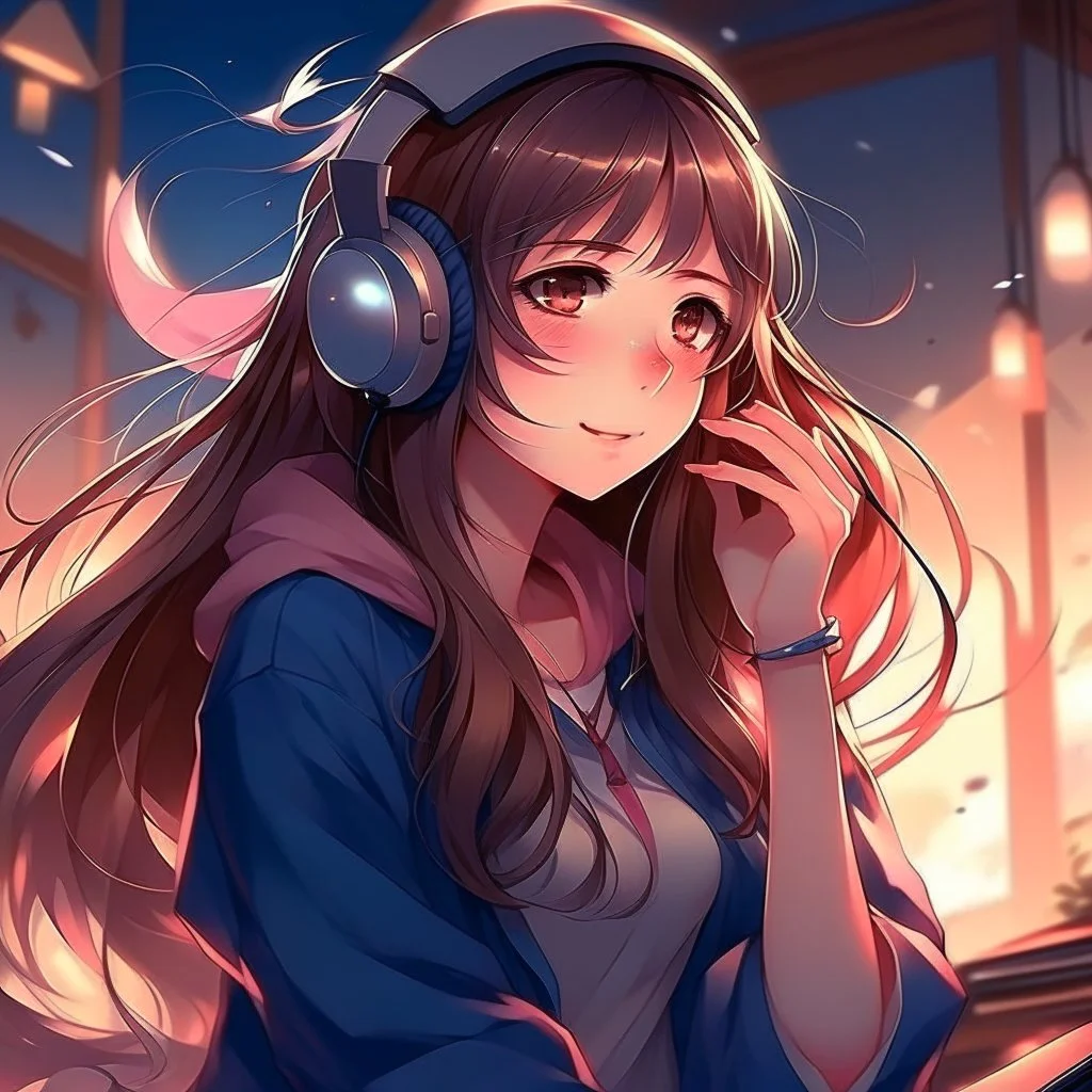 girl,anime,music