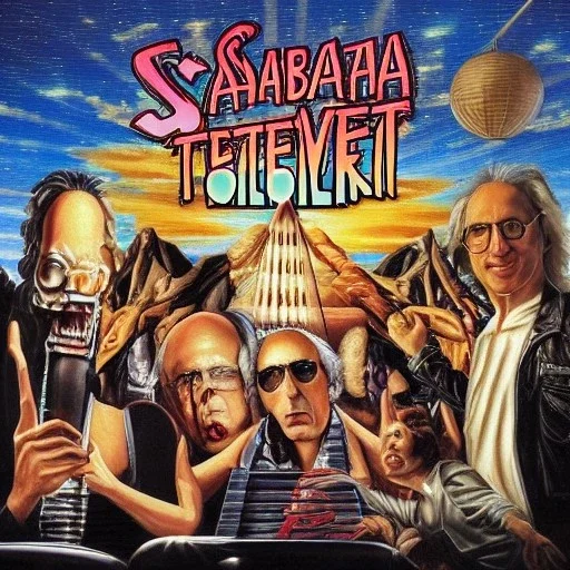 Saturday Night Fever Dream thrash metal album cover featuring Larry David