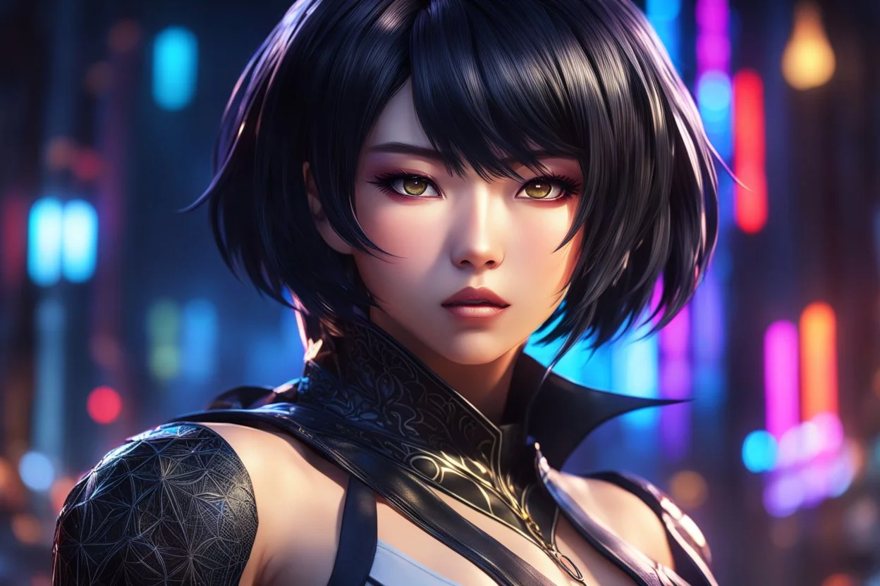 Hot Asian mouth cover, in 8k solo leveling shadow artstyle, silk theme, spider costum, short black hair, dynamic pose, oshare kei, hurufiyya, rtx , neon lights, intricate details, highly detailed, high details, detailed portrait, masterpiece,ultra detailed, ultra quality