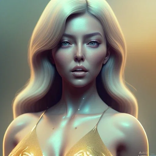 intricate stunning highly detailed girl hadise by artgerm and edouard bisson, pale eyes, long blonde hair, portrait, soft studio lighting, ultra realistic gold filigree detailed bodice, photorealistic, octane render, unreal engine,macro lens,shollow depth of field, hyper detailed, volumetric lighting, hdr, octane render, 4k, 8K