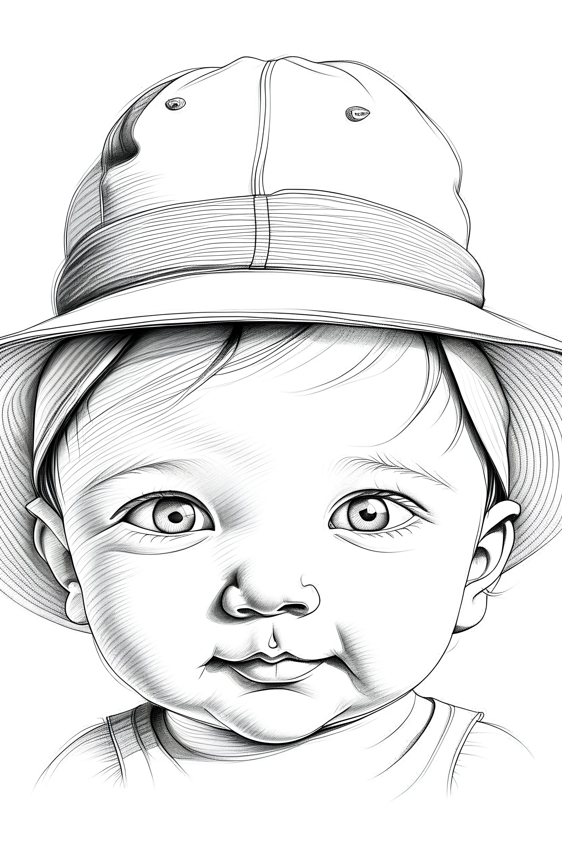 face, vector, baby, happy, line, child, drawing, art, illustration, kid,  design, character, outline, cartoon, smile, cute, sweet 12639899 Stock  Photo at Vecteezy