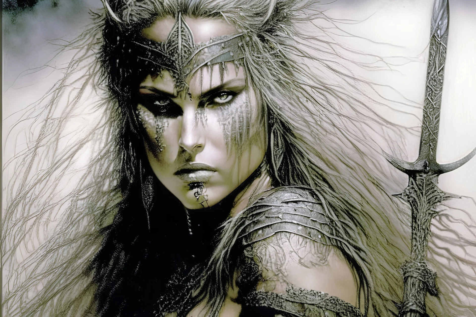 warrior woman, charming, luis royo