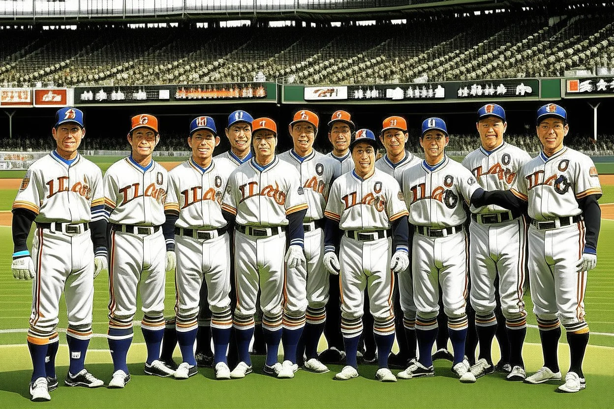 Yomiuri Giants 1970 team, Baseball Japan Giants Matsui, Yomiuri Giants Stadium.